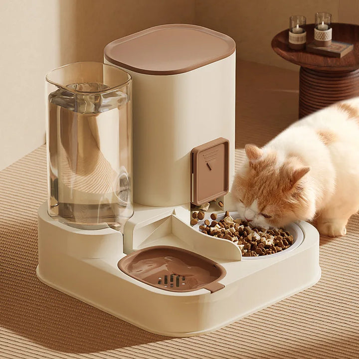 Cat Pet Automatic Feeder Drinking Bowl