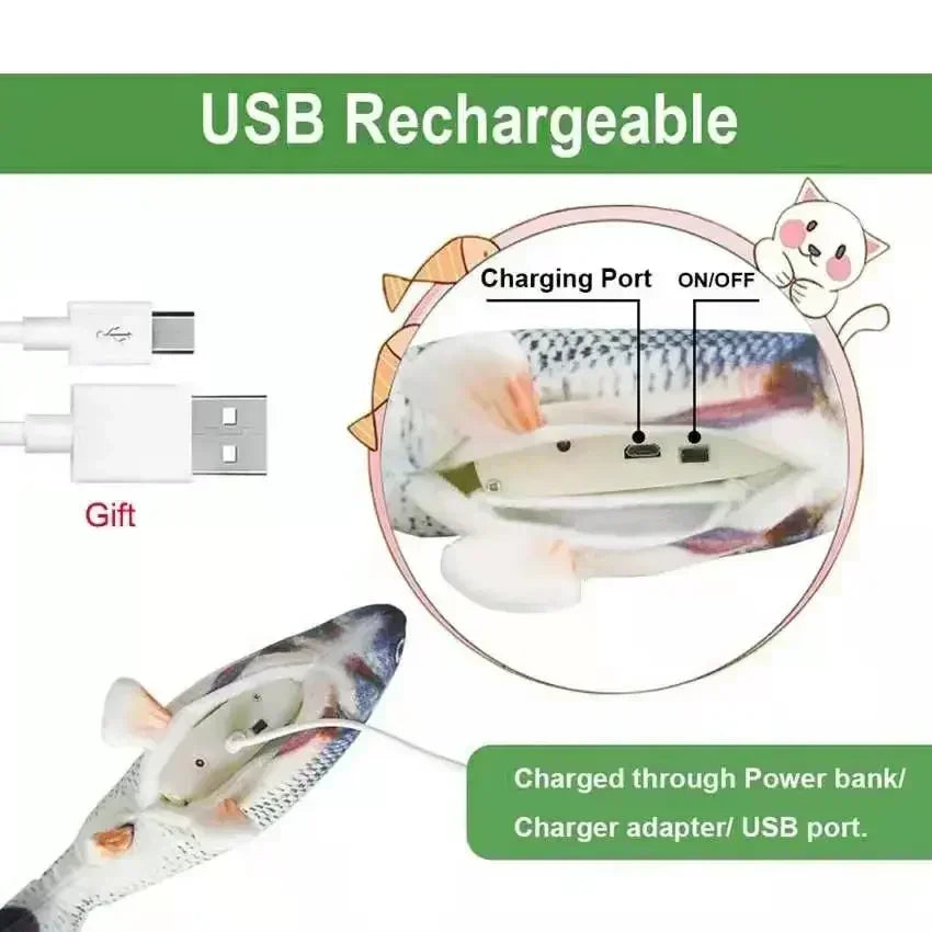 Cat Toy Fish Usb Charger